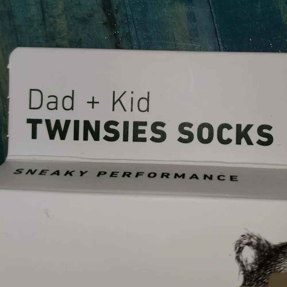 Dad & Kid Twinsie Socks NEW Rainbow Stripes Colorful